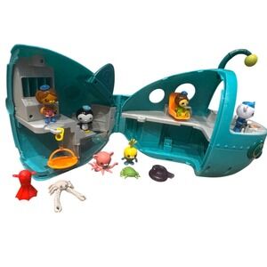 Fisher-Price Octonauts Gup-A Deluxe Vehicle Playset Submarine with Figures Teal